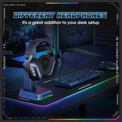 Headset Gamer Onikuma GT808 - Sem Fio, RGB e Três Modos com Microfone