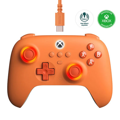 Controle Gamer 8BitDo Ultimate C com Fio para Xbox - Iluminação RGB e Joysticks com Efeito Hall