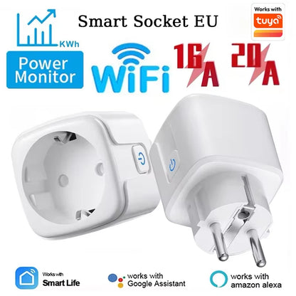 Tomada Inteligente WiFi 16A/20A com Monitor de Energia e Função de Temporização