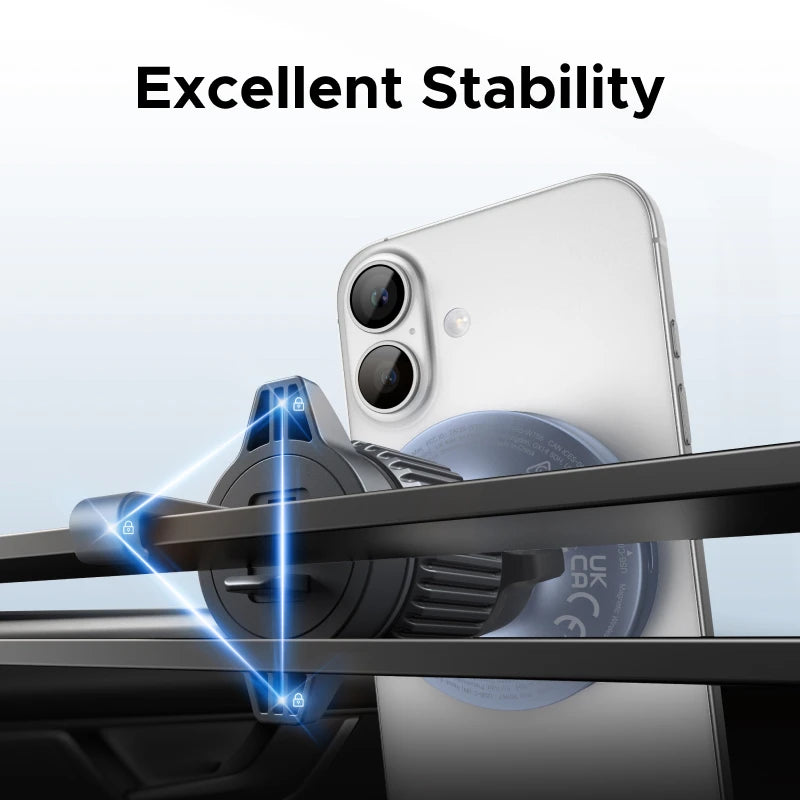 Suporte Magnético para Carro com Carregador Sem Fio UGREEN Qi 25W - Ideal para iPhone 17 e 16 Pro Max