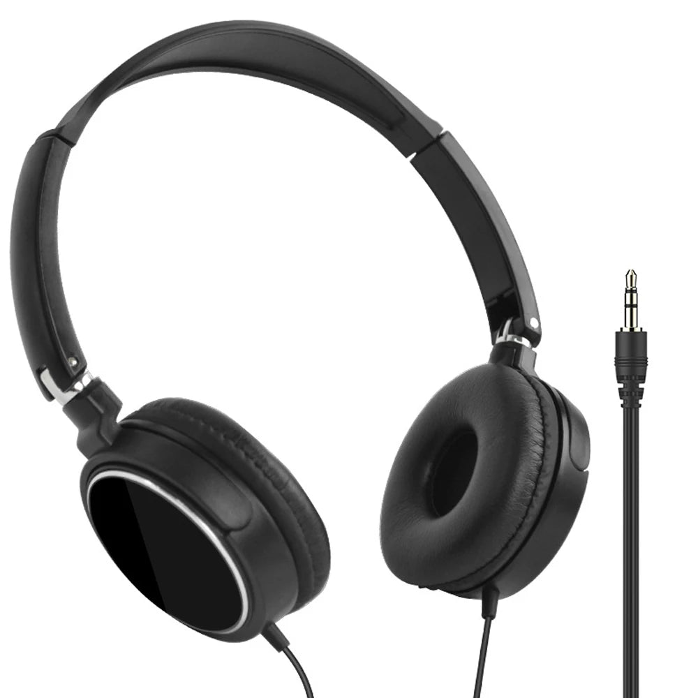 Fone de Ouvido Universal com Cabo 3.5mm - Dobrável e Portátil