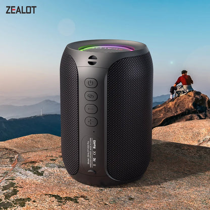 Caixa de Som Bluetooth Zealot S32PRO - Potência e Estilo para Seus Momentos