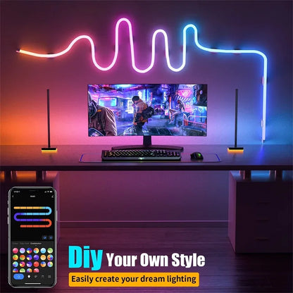 Fita de LED Neon Tuya 5M - Iluminação Flexível com Controle por Voz