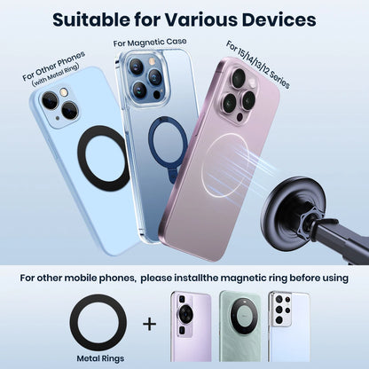 Suporte Magnético para Celular TOPK para Carro - Compatível com MagSafe iPhone 15 Pro Max