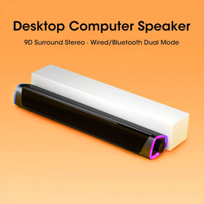 Barra de Som 4D com Subwoofer Bluetooth para Macbook e Notebooks