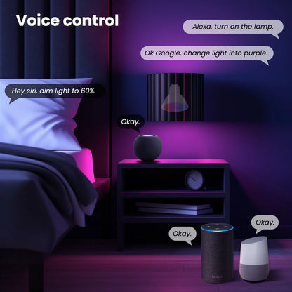 Lâmpada Inteligente MOES Tuya Matter GU10 - Controle por Voz e 16 Milhões de Cores
