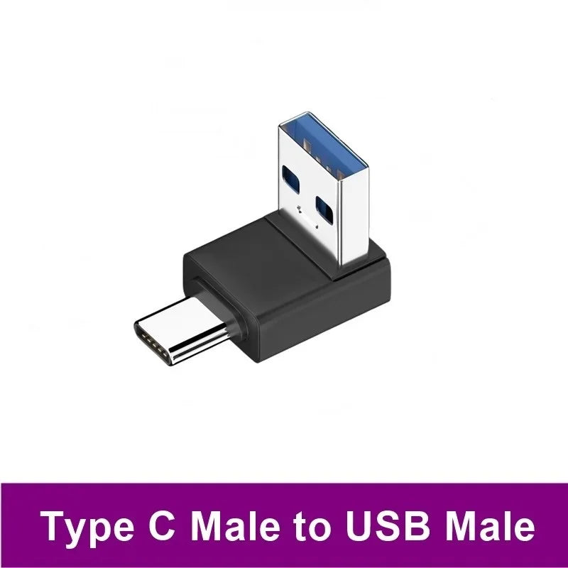 Adaptador Universal USB 3.0 OTG Type C - Conector USB C Masculino para USB-A Masculino e Feminino
