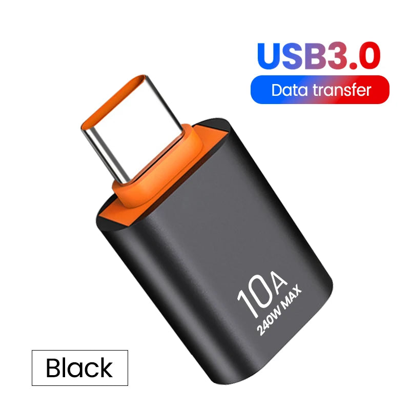 Adaptador OTG USB 3.0 para Type C - Carregamento Rápido