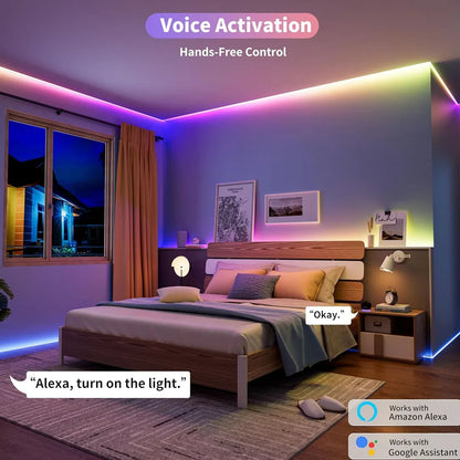 Fita LED RGBIC COB WiFi 12V - Iluminação Inteligente para Seu Ambiente