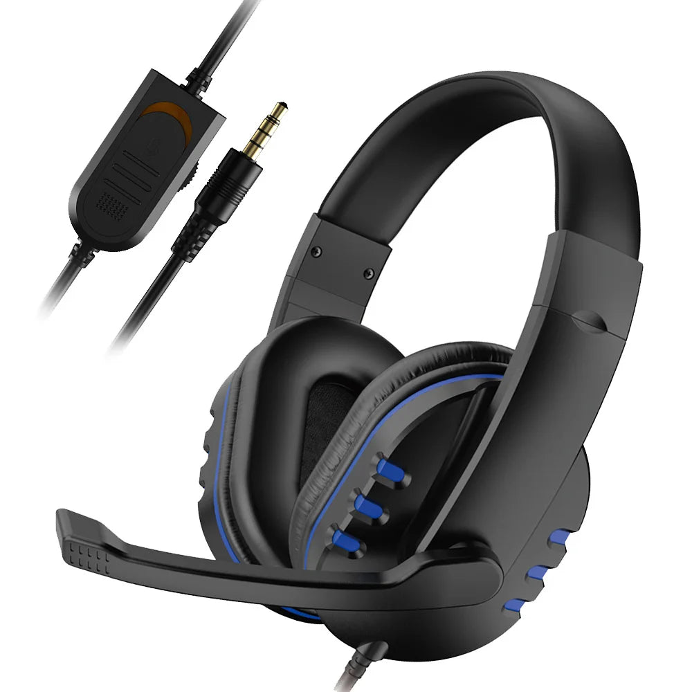 Fone de Ouvido Gamer com Conector 3.5mm e Microfone para PS4 e PC