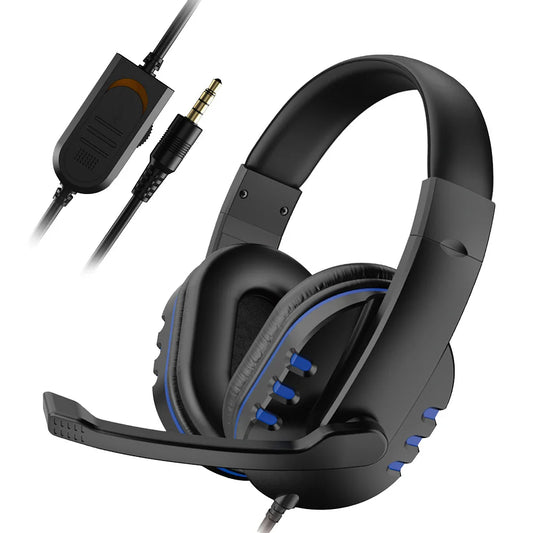 Fone de Ouvido Gamer com Conector 3.5mm e Microfone para PS4 e PC