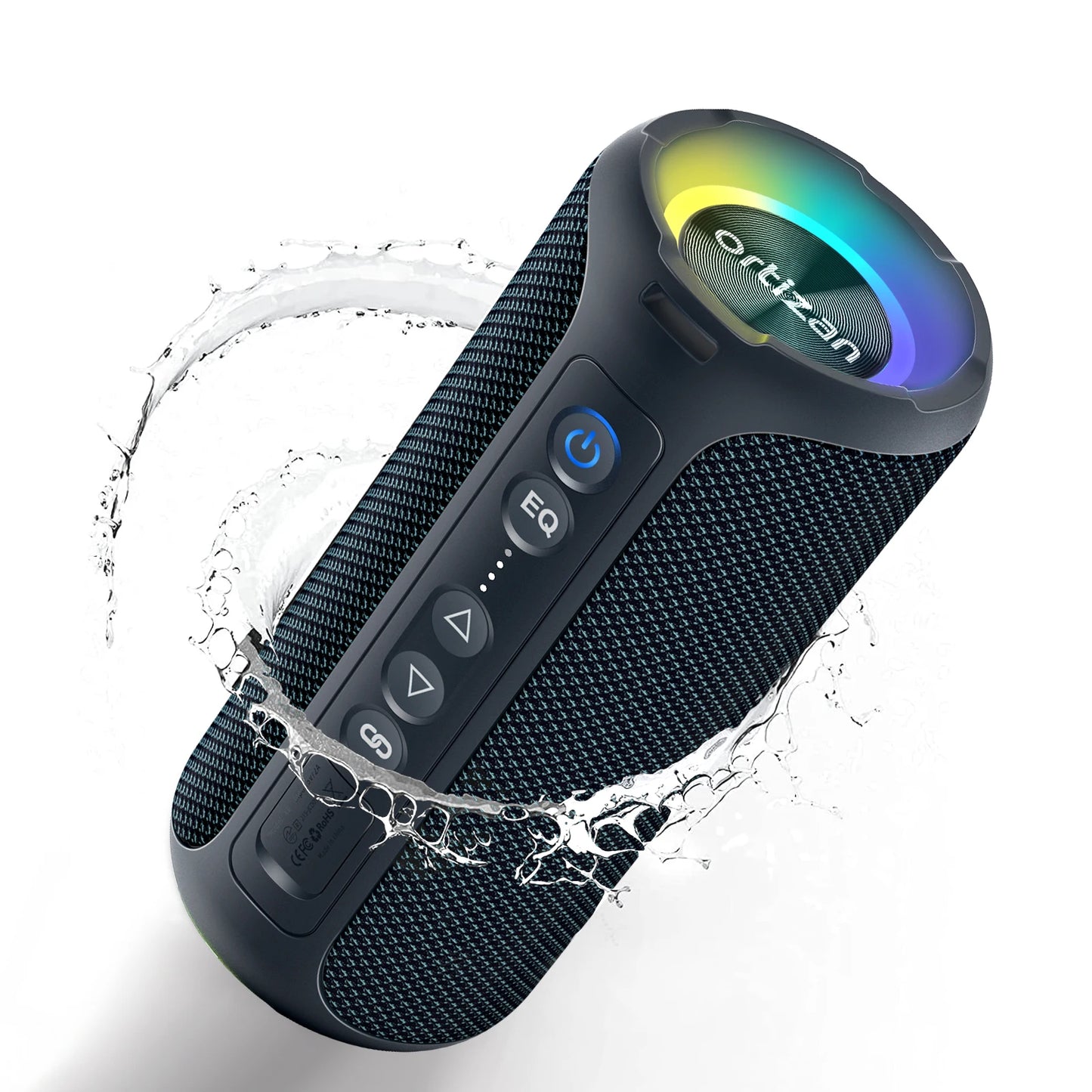Caixa de Som Ortizan Bluetooth 40W com Bass Potente - À Prova d'Água IP7