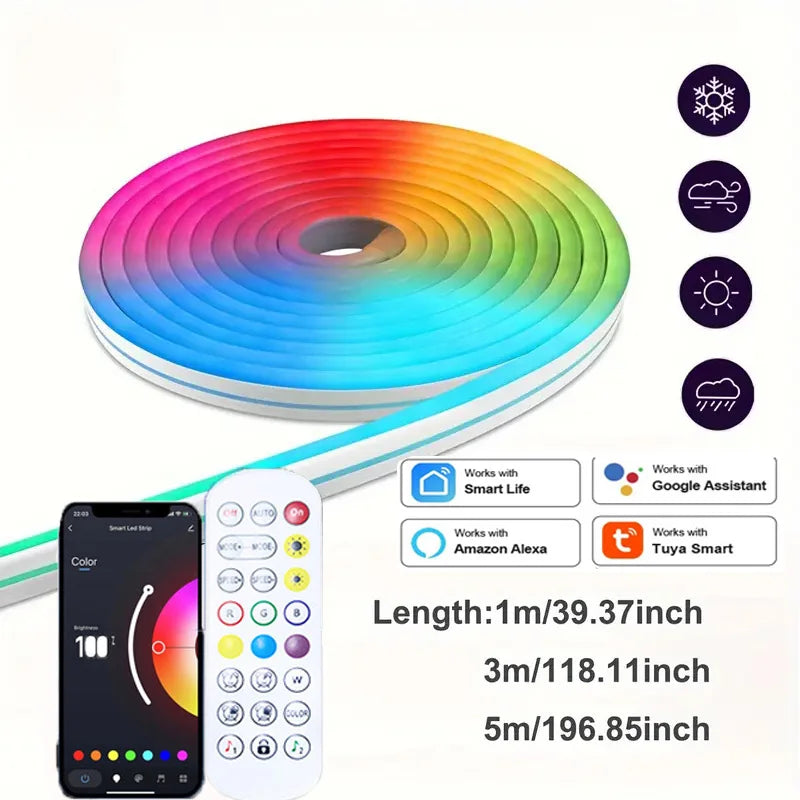 Fita LED RGB Neon USB - Iluminação Inteligente para Sua Casa e Jogos