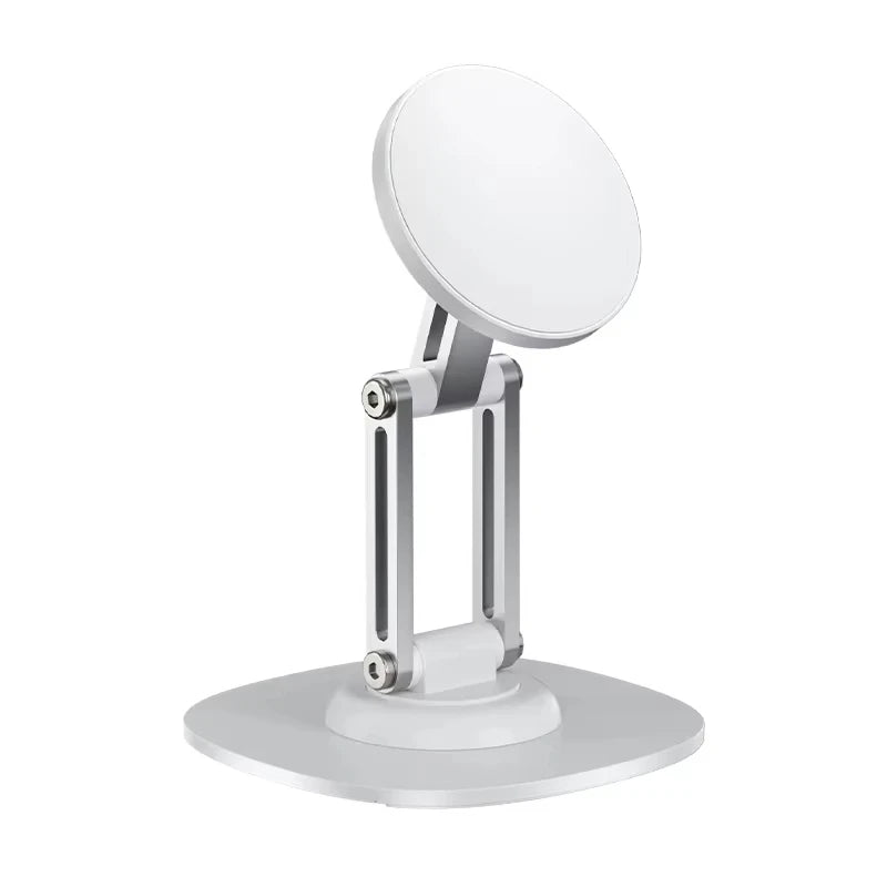 Suporte de Mesa Magnético Dobrável em Liga de Alumínio com Rotação 360° para iPhone com MagSafe