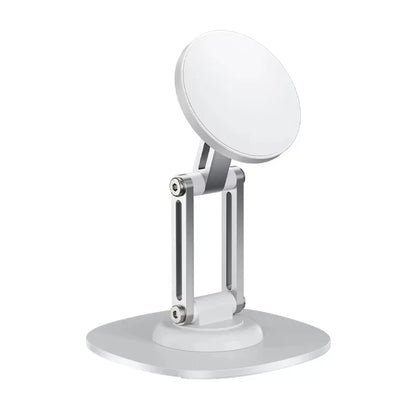 Suporte de Mesa Magnético Dobrável em Liga de Alumínio com Rotação 360° para iPhone com MagSafe