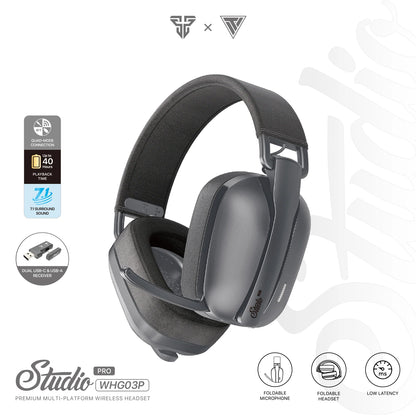 FANTECH WHG03P STUDIO PRO - Headset Gamer com Fio e Bluetooth 7.1 Surround