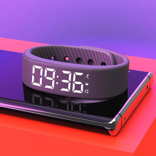 Pulseira Inteligente LED Digital à Prova D'Água com Monitor de Passos e Alarme Vibratório