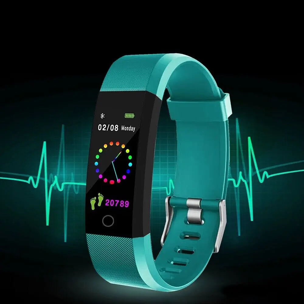 Pulseira Inteligente Sport Smart Watch - Monitor de Pressão Arterial e Frequência Cardíaca