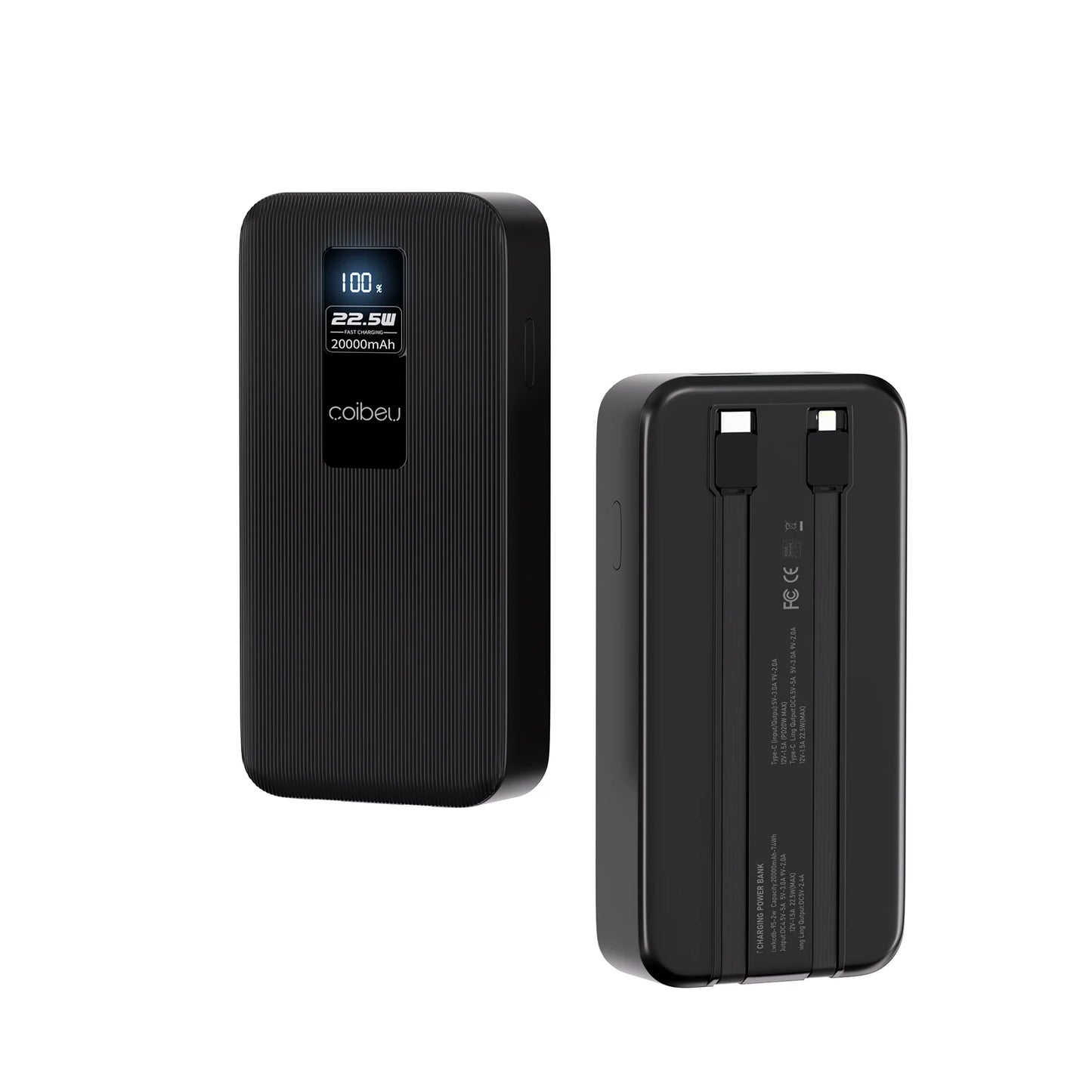 Power Bank Portátil 20000mAh - Carregador de Bateria Recarregável