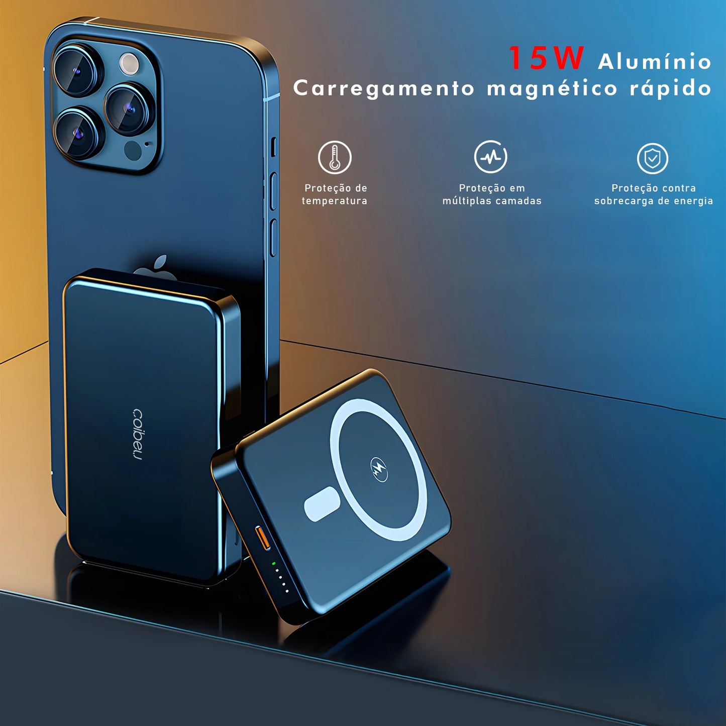 Powerbank Magnético - Carregador Portátil Inovador