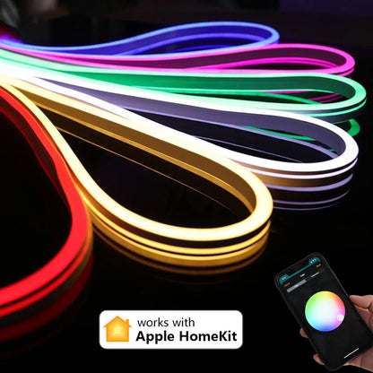 Fita de LED Neon RGB WiFi Homekit - 1m, 2m, 3m e 5m