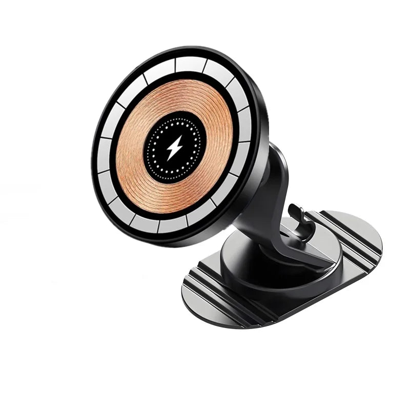 Carregador Sem Fio Magnético 15W com Suporte Dobrável e Rotação 360° para iPhone e Samsung
