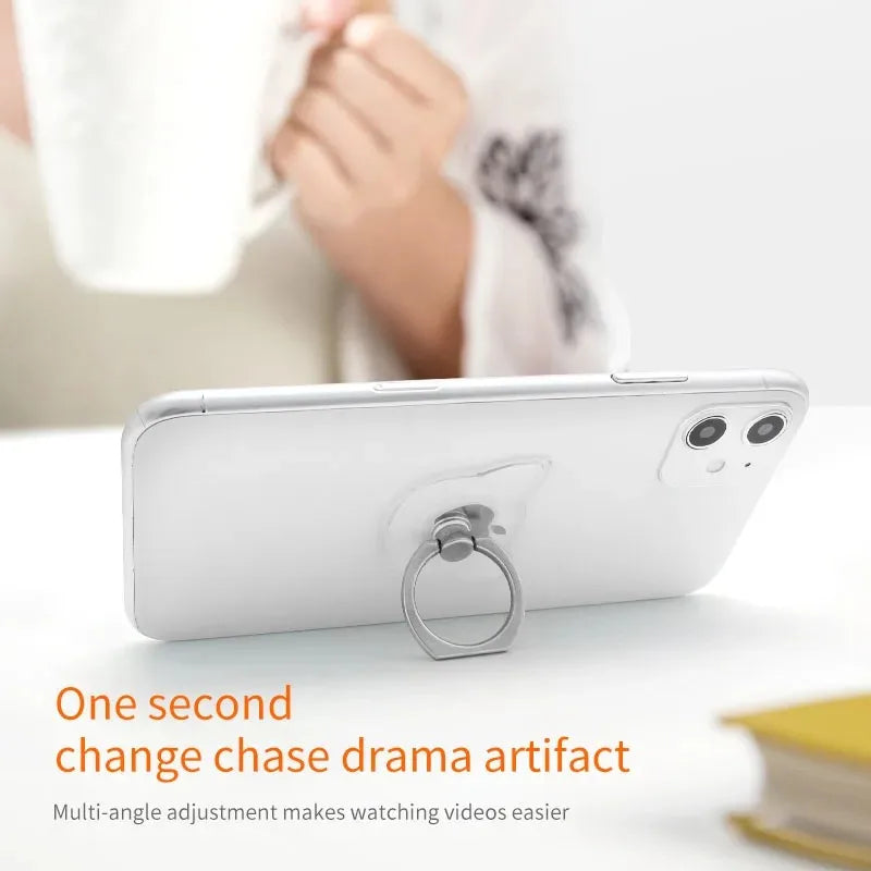 Suporte Universal para Celular com Anel Magnético - Transparente