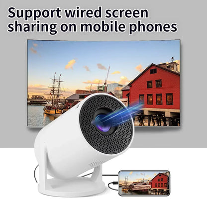 Projetor Portátil 4K Ultra HD 2025 HY300 - Android 11 e Bluetooth 5.4