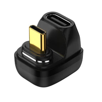 Adaptador USB4.0 40Gbps OTG USB-C 90 Graus - Conversor Rápido de Carregamento 100W 5A