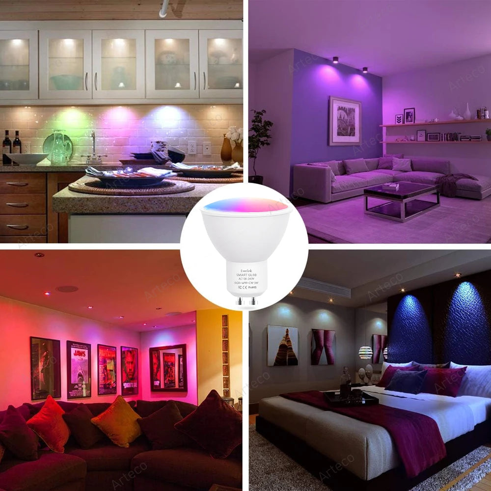 Lâmpada LED Inteligente Ewelink GU10 Zigbee - Controle Via App