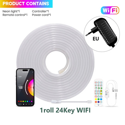 Fita de LED Neon RGB WiFi Bluetooth - 5m, 10m, 20m e 30m