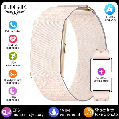 Pulseira Inteligente GPS com Monitor de Saúde e Lembrete de Chamadas