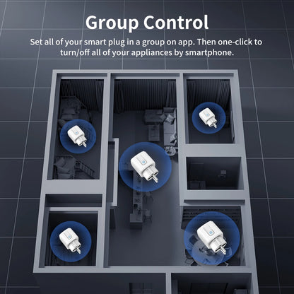 Tomada Inteligente TNCE Tuya WiFi/Zigbee 3.0 - Controle Remoto e Monitoramento de Energia