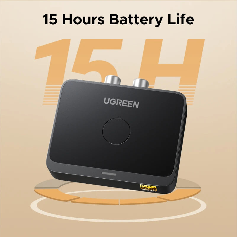UGREEN Adaptador Bluetooth 3.5mm RCA com Tecnologia LDAC