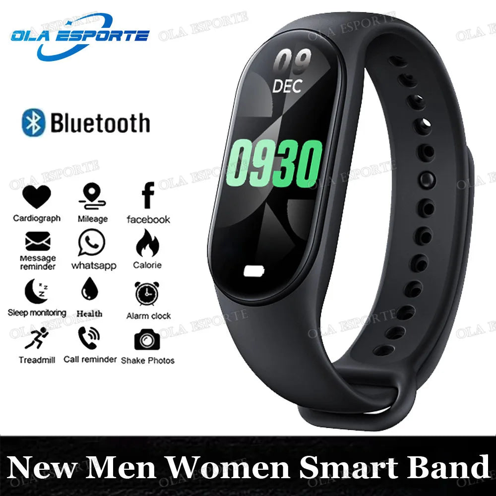Pulseira Esportiva M8 - Monitore Seu Desempenho com Estilo