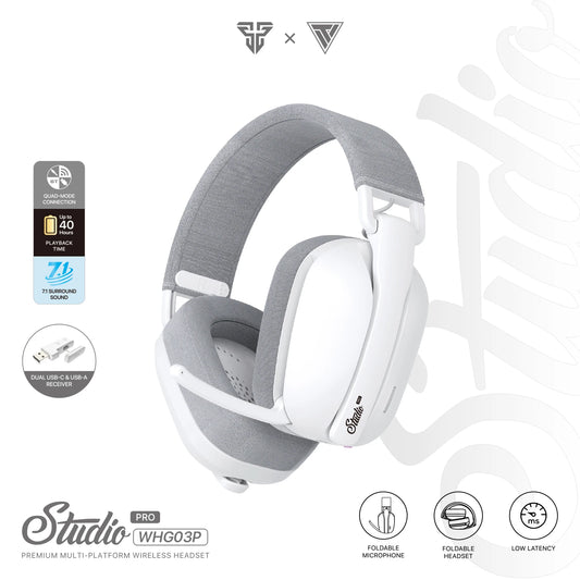FANTECH WHG03P STUDIO PRO - Headset Gamer com Fio e Bluetooth 7.1 Surround