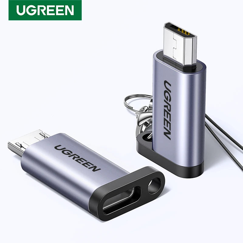 Adaptador UGREEN USB Type-C para Micro USB - Conector Fêmea para Macho