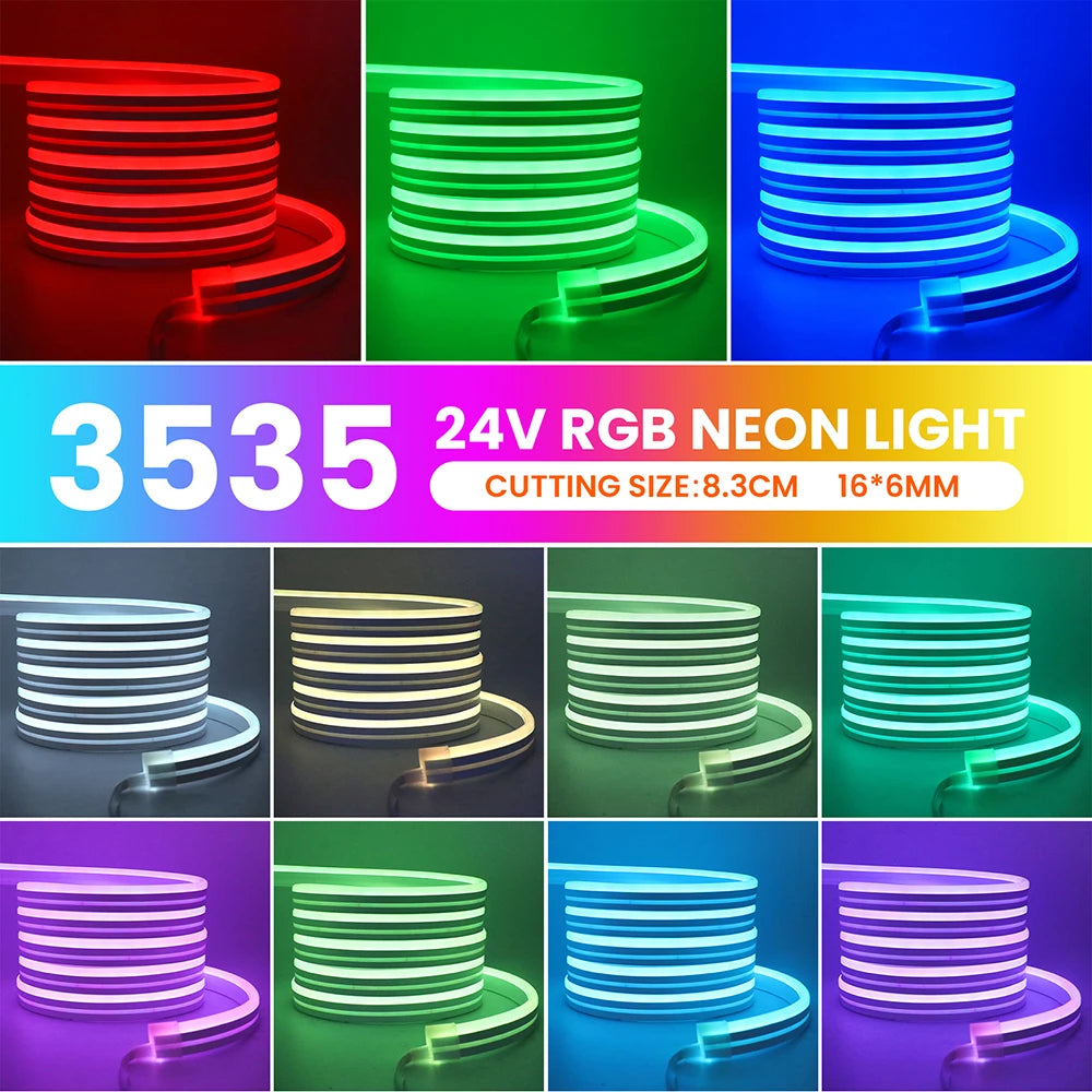 Fita de LED Neon RGB WiFi Bluetooth - 5m, 10m, 20m e 30m