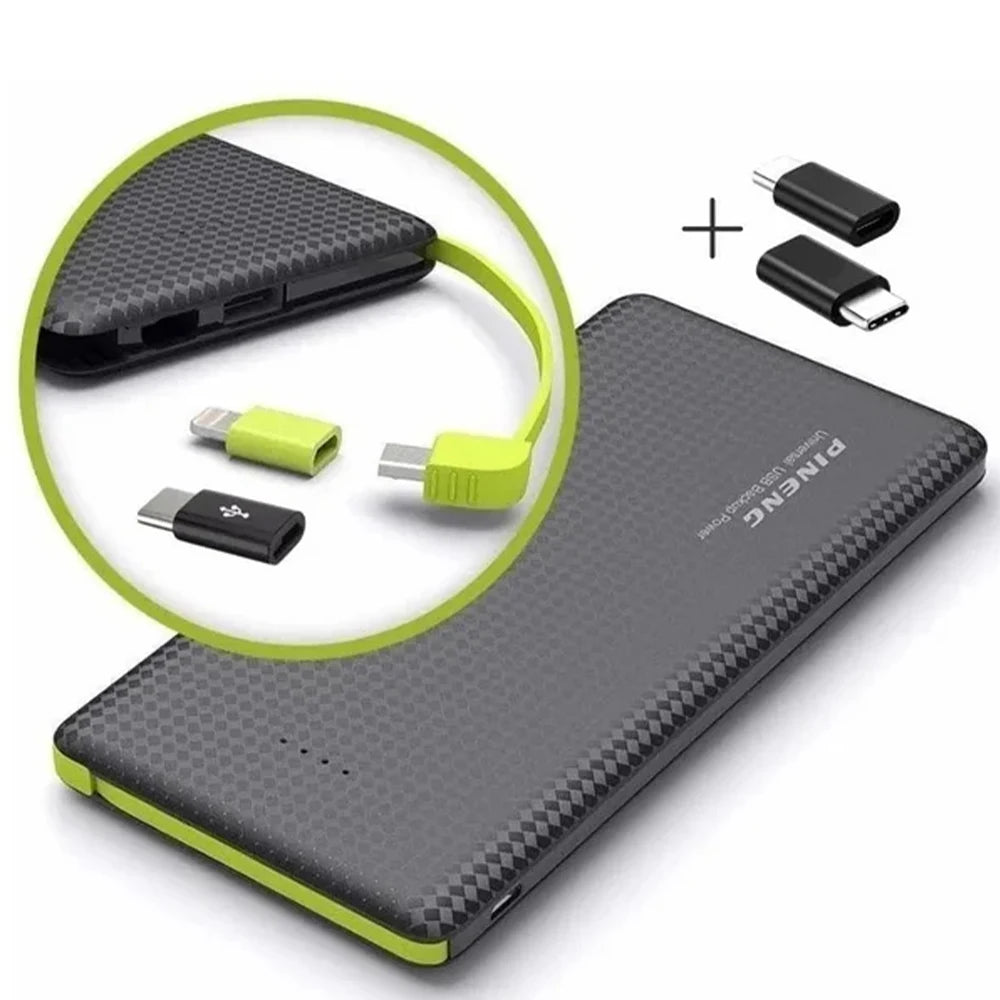 Power Bank 10000mAh: Carregador Portátil Compacto e Leve