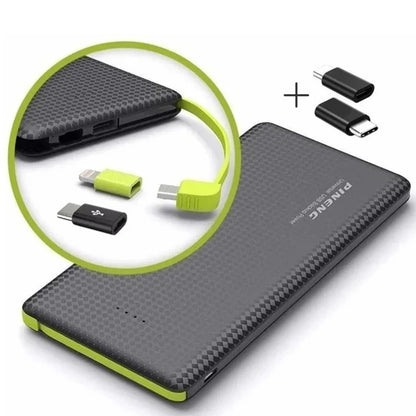 Power Bank 10000mAh: Carregador Portátil Compacto e Leve