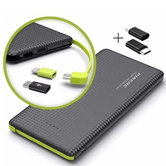 Power Bank 10000mAh: Carregador Portátil Compacto e Leve