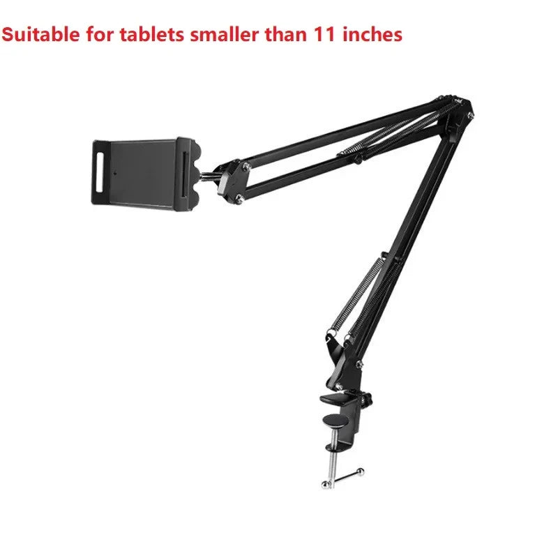 Suporte Ajustável para Tablet e Smartphone 360° - Braço Longo em Metal para Dispositivos de 4 a 11 Polegadas