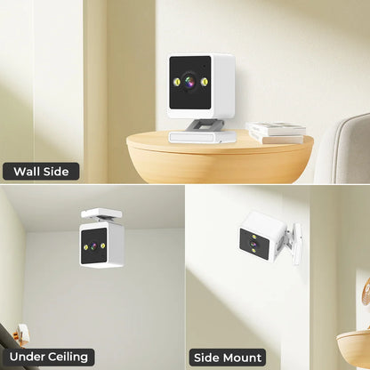 Câmera de Vigilância Mini HD 1080P Wifi - Monitoramento de Bebês e Pets com Áudio Bidirecional