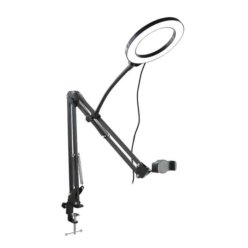 Tripé de Mesa para Celular com Luz de Anel