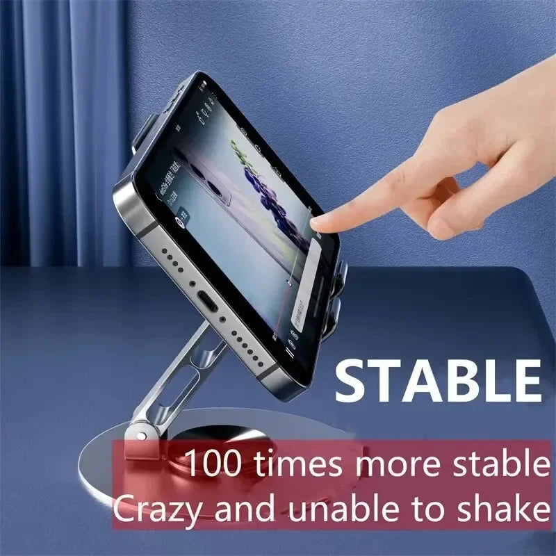 Suporte Ajustável de Alumínio para Tablet 720° - Praticidade e Estilo para Seu Dia a Dia