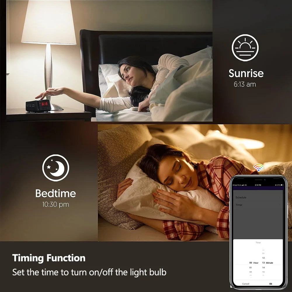 Lâmpada Inteligente Zigbee E27 RGB 15W/18W - Conectividade Total para Sua Casa