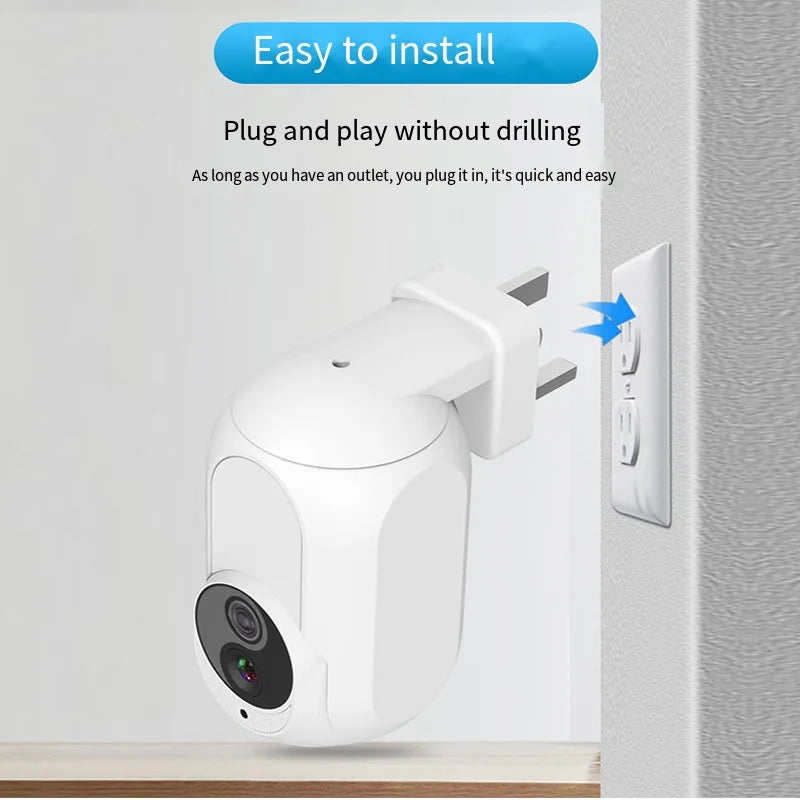 Câmera de Segurança Timethinker Wifi 360° - Vigilância HD 1080P com Visão Noturna