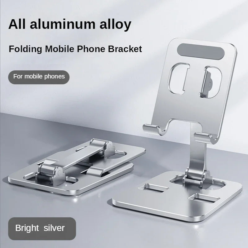 Suporte de Mesa para Celular e Tablet em Alumínio Dobrável