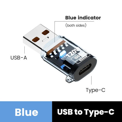 Adaptador OTG Type C para USB A 120W - Carregamento Rápido para iPhone 15/16, MacBook e iPad