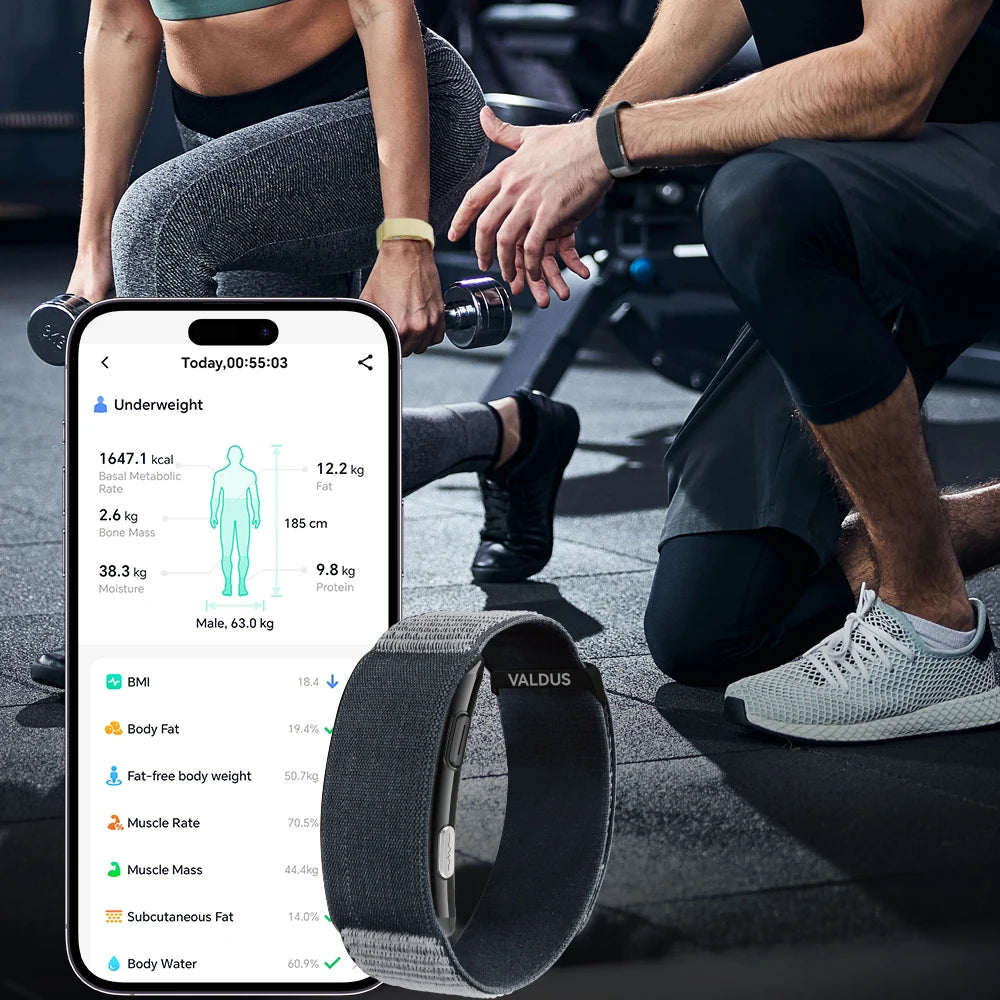 Pulseira Inteligente VALDUS VITRO ECG - Monitoramento de Saúde e Fitness